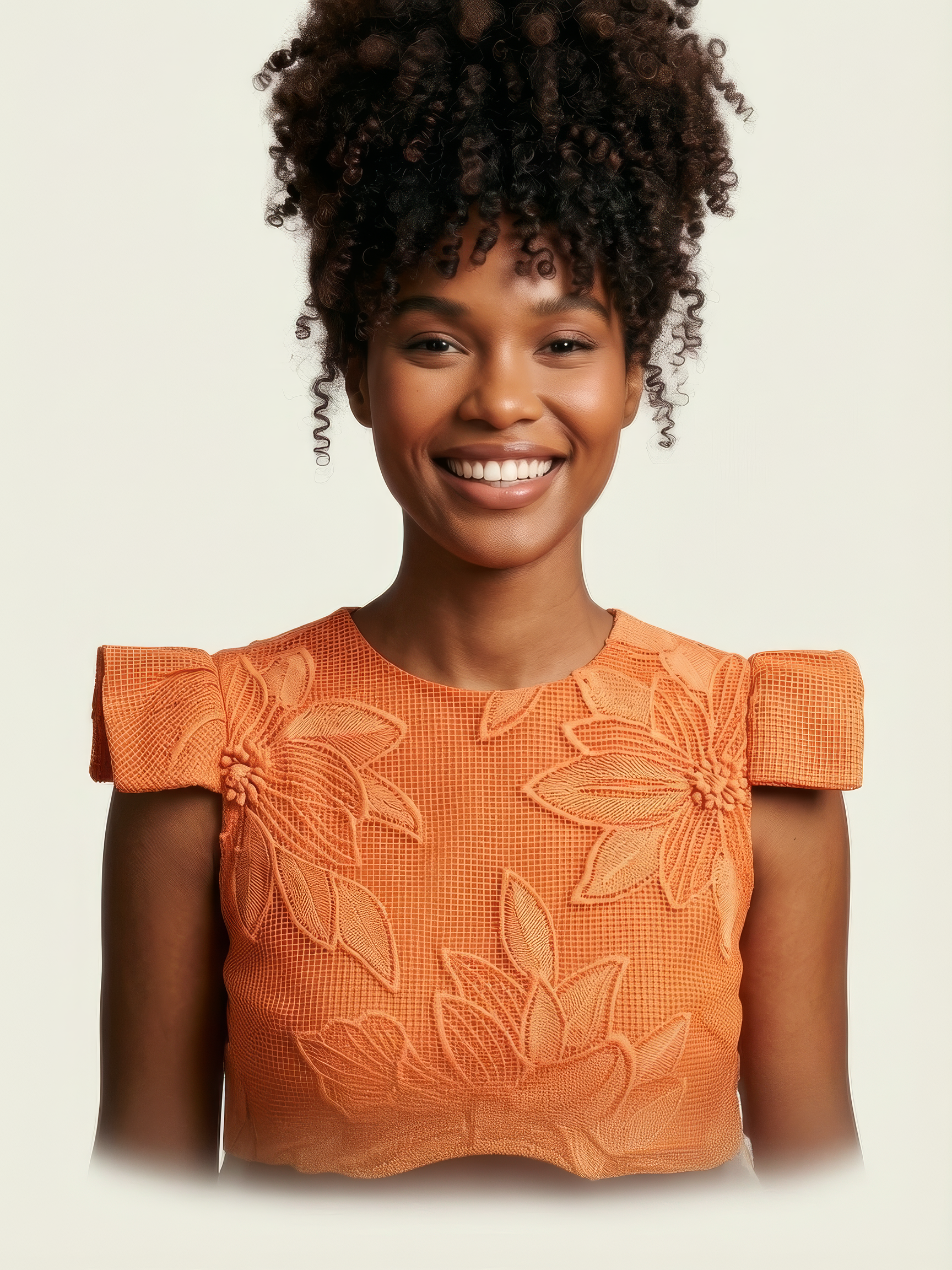 Conjunto Taylor Midi em Laise Floral com Forro – Laranja Vibrante Conjunto Taylor Midi em Laise Floral com Forro – Laranja Vibrante