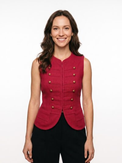 Top Osara Estilo Oriental – Vermelho