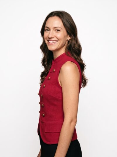 Top Osara Estilo Oriental – Vermelho