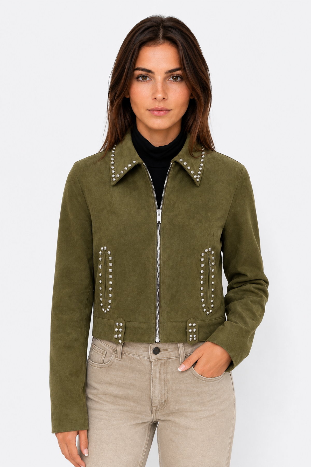 jaqueta-feminina-com-estilo-elegante-e-detalhes-em-metal Jaqueta Feminina com Estilo Elegante e Detalhes em Metal